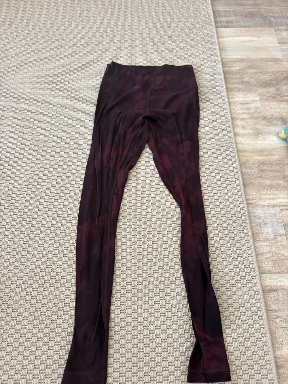 lululemon athletica Deep Burgundy Tie-Dye Leggings